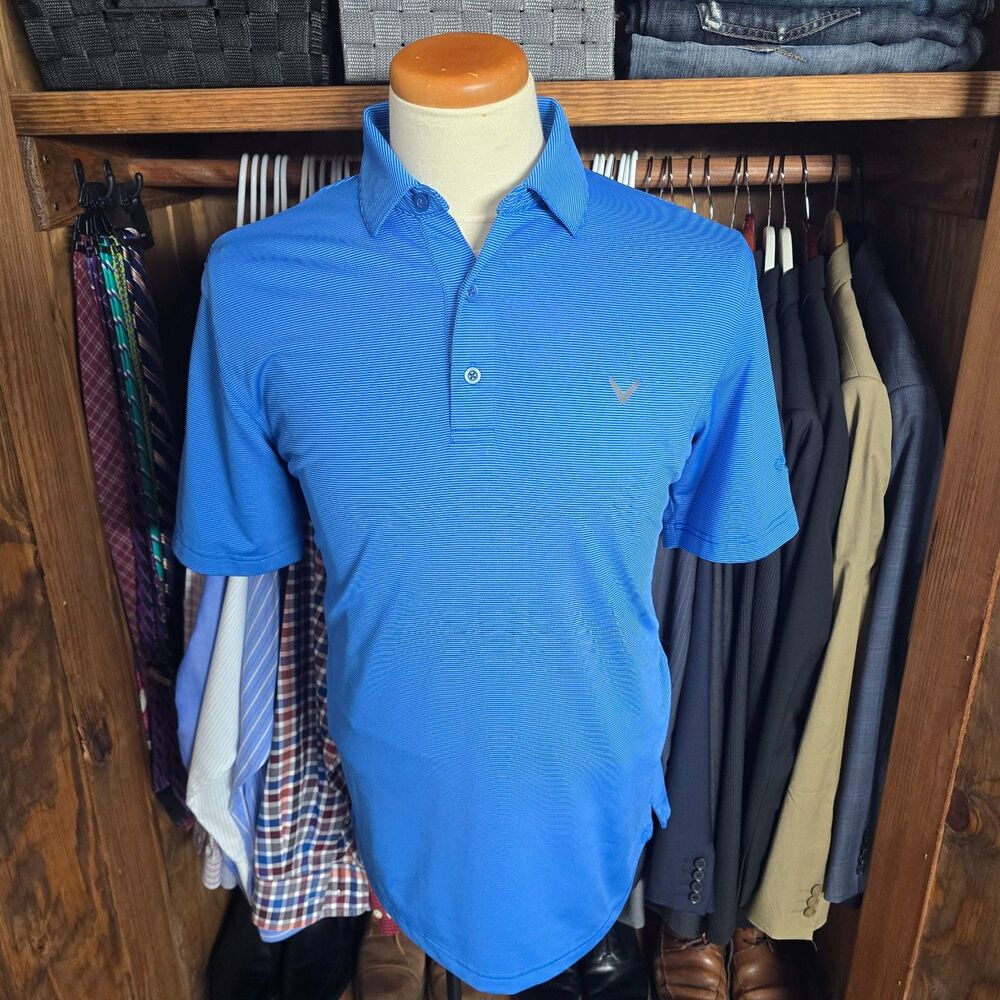 Callaway Opti-Dri Men's Performance Blue Golf Polo M